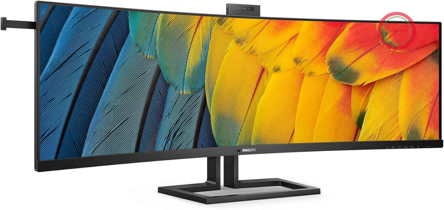مانیتور منحنی ۴۵ اینچی Philips 45B1U6900C از برند Zoll با کیفیت QHD و قابلیت همگام‌سازی تطبیقی، دارای صفحه نمایش منحنی (رزولوشن ۵۱۲۰x۱۴۴۰، ۷۵ هرتز، HDMI، DisplayPort، USB-C (100W PD)، هاب USB) ساخت شرکت Schwarz