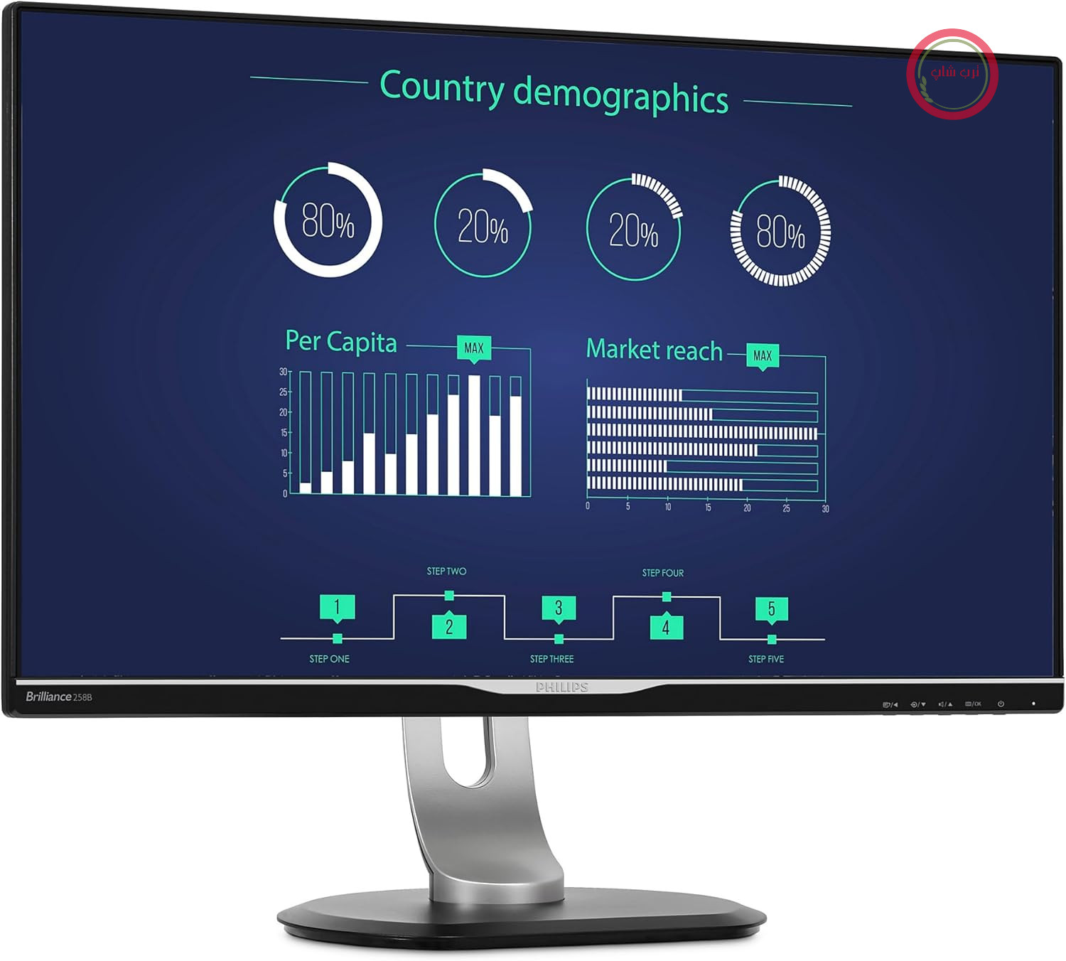 مانیتور فیلیپس 328P6AUBREB - مانیتور داک USB-C با صفحه نمایش 32 اینچ QHD، قابلیت تنظیم ارتفاع (2560x1440، 60 هرتز، VGA، HDMI، USB-C، RJ45، هاب USB) مشکی