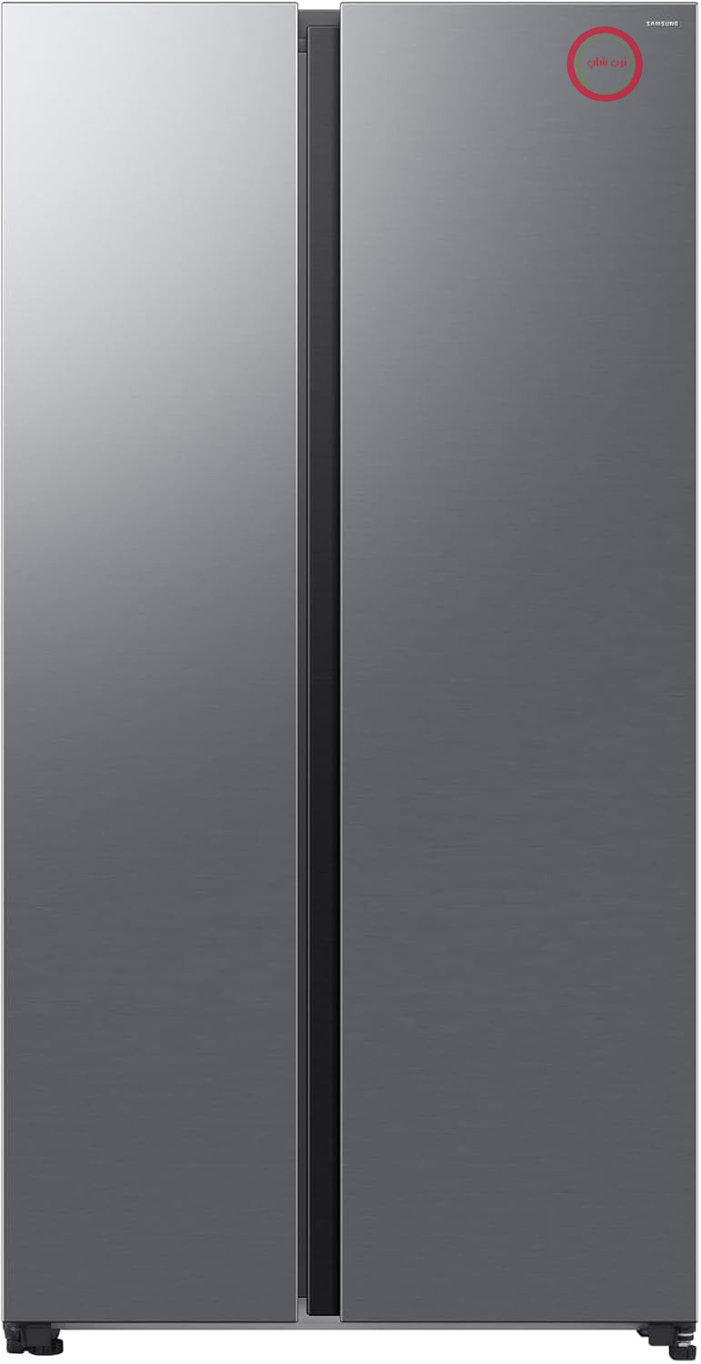 یخچال فریزر ساید بای ساید سامسونگ Samsung مدل AI RS70F65QET/EF، خنک کننده همه جانبه، وای فای با حالت مصرف انرژی هوش مصنوعی، کاملا بدون برفک، فضای ذخیره سازی SpaceMax، 655 لیتر، ابعاد: 91.2 در 178.4 در 72.6 سانتی متر، جنس بدنه فلزی