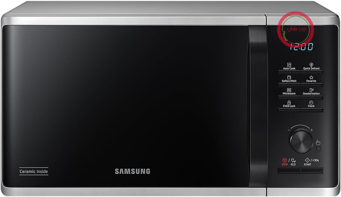 مایکروویو رومیزی سامسونگ MS23B3515AS، ظرفیت تک نفره، 23 لیتر، 1150 وات، مشکی/خاکستری