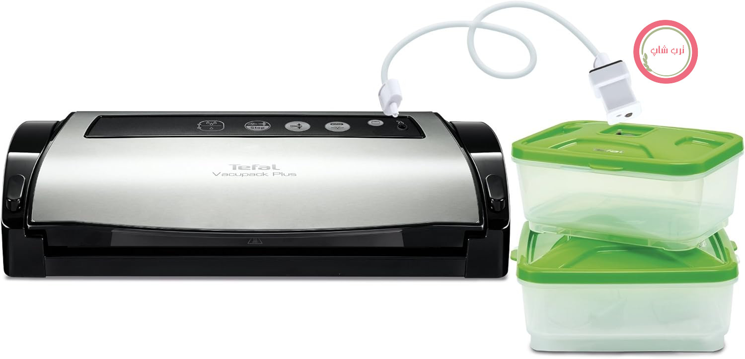 دستگاه سیل وکیوم Tefal Vacupack Plus به همراه 2 ظرف نگهداری مواد غذایی