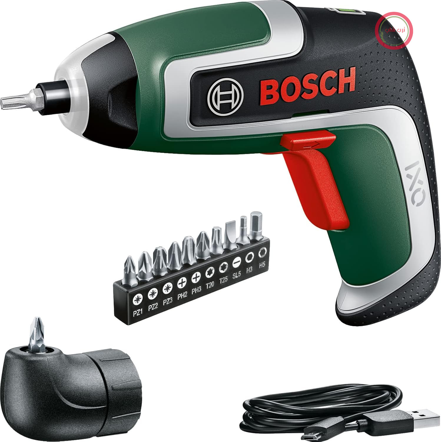 پیچ‌گوشتی شارژی کوچک بوش آلمان Bosch مدل IXO (نسل هفتم، 3.6 ولت، 2.0 آمپر ساعت، 5.5 نیوتن متر، با کابل میکرو USB
