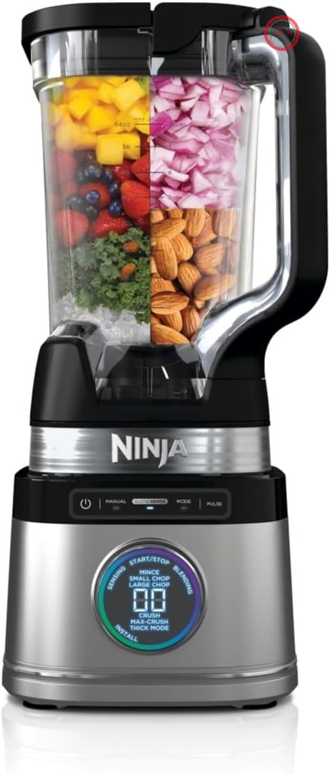 مخلوط کن و اسموتی ساز حرفه ای نینجا آمریکا  Ninja TB201EU توان 1200  وات، پارچ 2 لیتری، مشکی