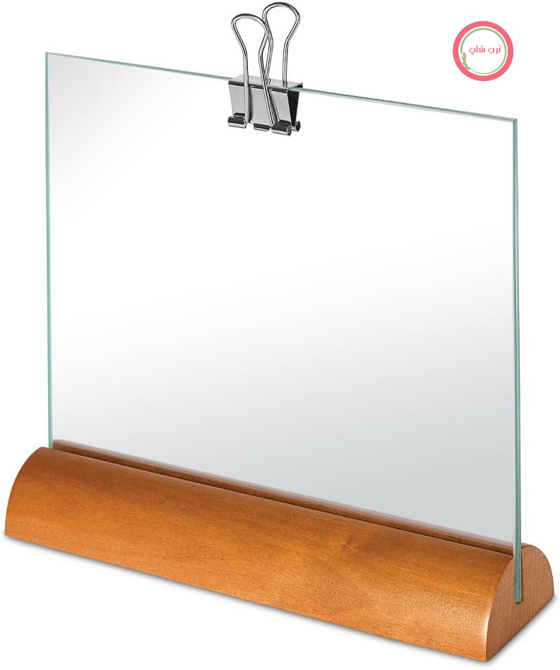 قاب عکس طرح‌دار Alessi l'Essenza dei Ricord KP01 از جنس شیشه و چوب توس به همراه گیره