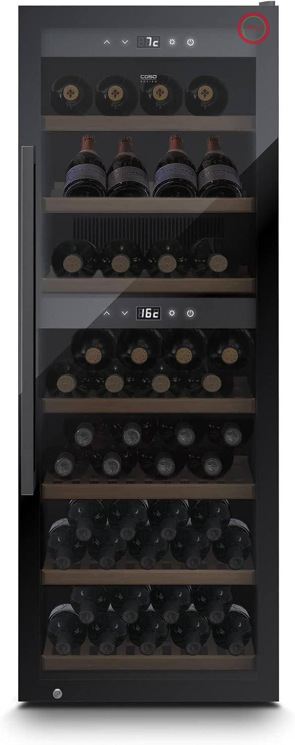 یخچال نوشیدنی و بطری کاسو آلمان CASO WineExclusive 126 Smart، ظرفیت 126 بطری