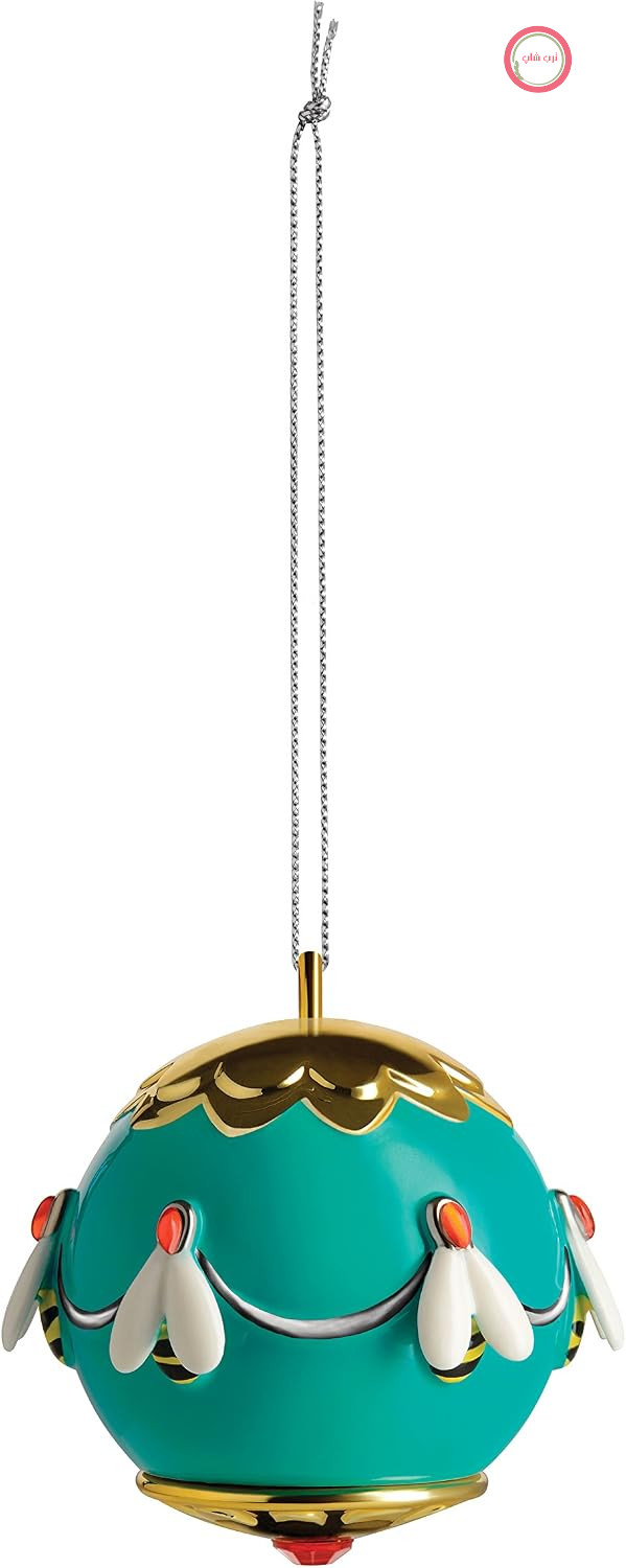 کره تزئینی Alessi MJ16 5 Ape dell'oro - چینی. تزئین شده با دست. 6.00 x 6.00 x 7.20 سانتی متر چند رنگ