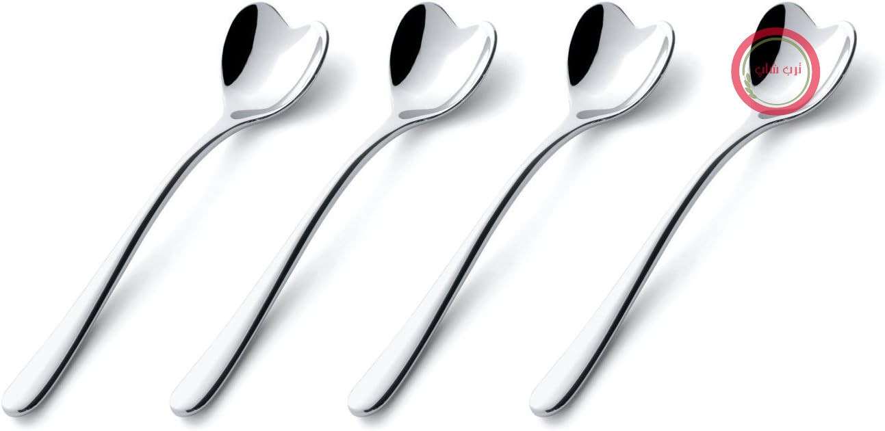سرویس قاشق بستنی طرح السی ایتالیا Alessi Big Love AMMI01CUS4، استیل ضد زنگ، 4 تکه، 30 × 19 × 19 سانتی‌متر