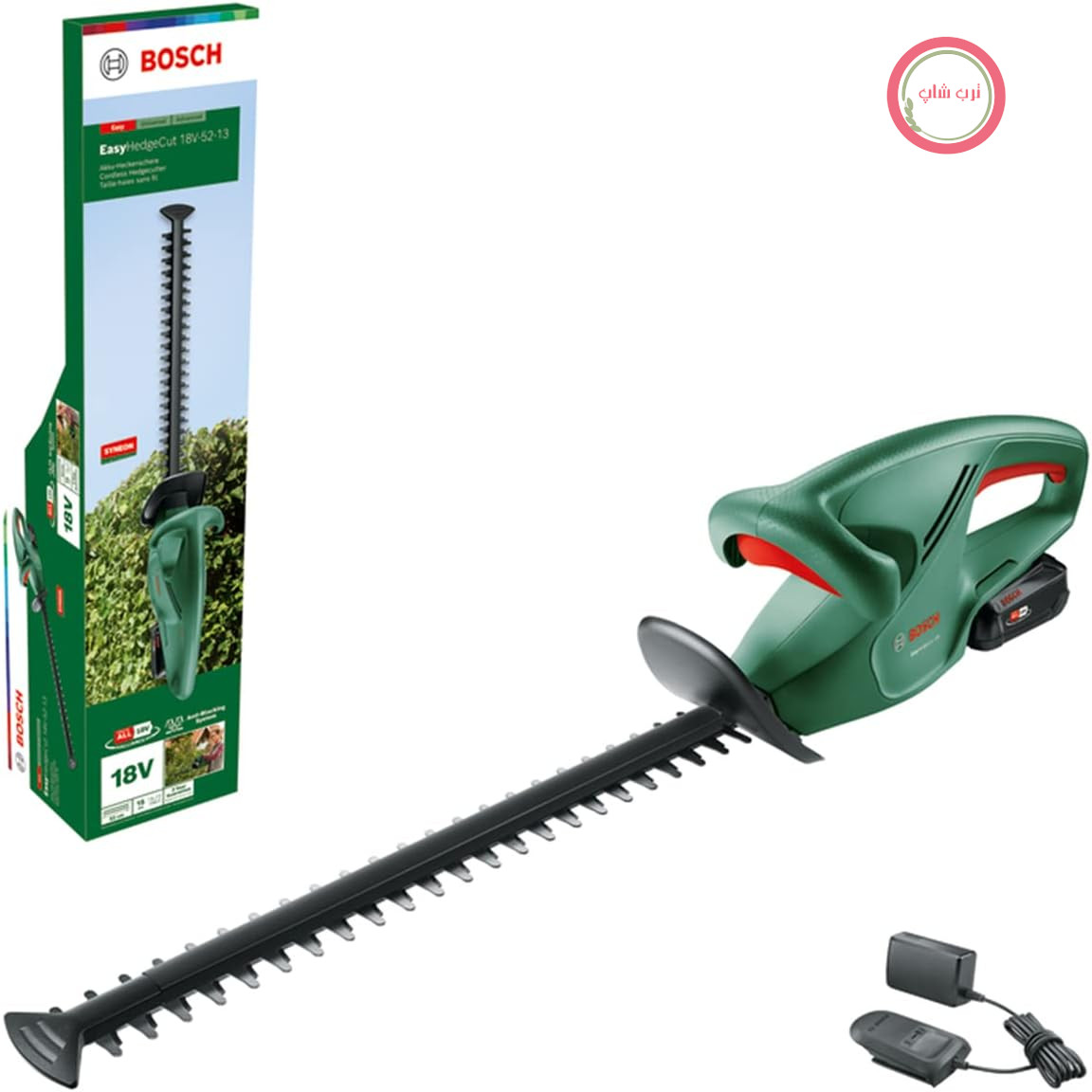 شمشادزن اصلاح پرچین شارژی بوش آلمان Bosch مدل  EasyHedgeCut 18V - 52 - 13