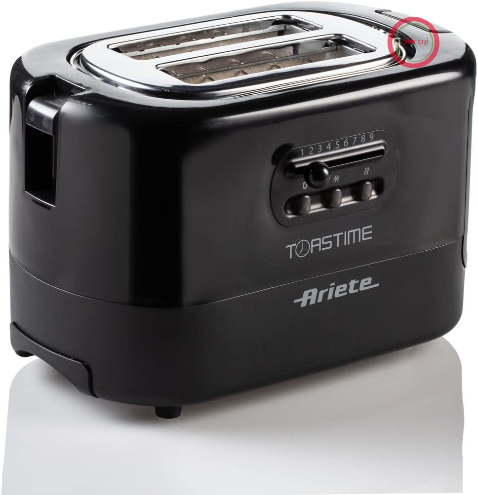 توستر توستایم Ariete 159، 2 برش، با انبر، قابلیت یخ‌زدایی و گرم کردن مجدد، 700 وات، استیل ضد زنگ