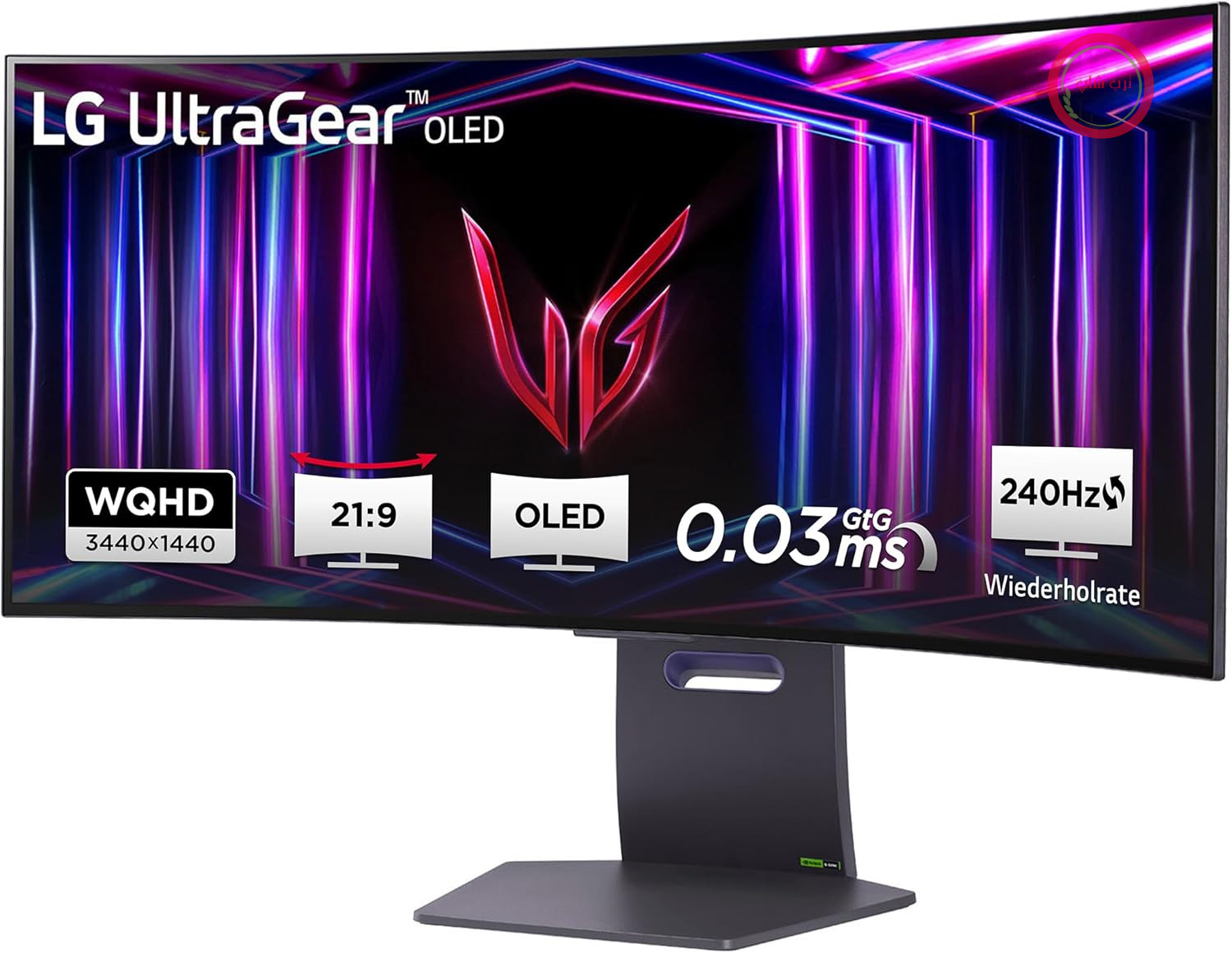 مانیتور گیمینگ ال‌جی Ultragear™ 34GS95QE-B.AEU (34 اینچ) با نسبت تصویر ۲۱:۹، منحنی ۸۰۰R