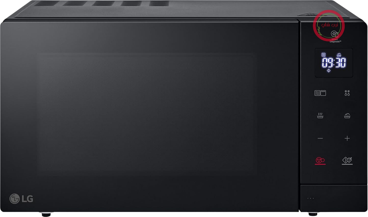 مایکروویو ال جی مدل LG MH7032JAS (30 لیتر، 1000 وات) با گریل (صفحه نمایش LED، 28 برنامه خودکار، تمیز کردن آسان)، مشکی