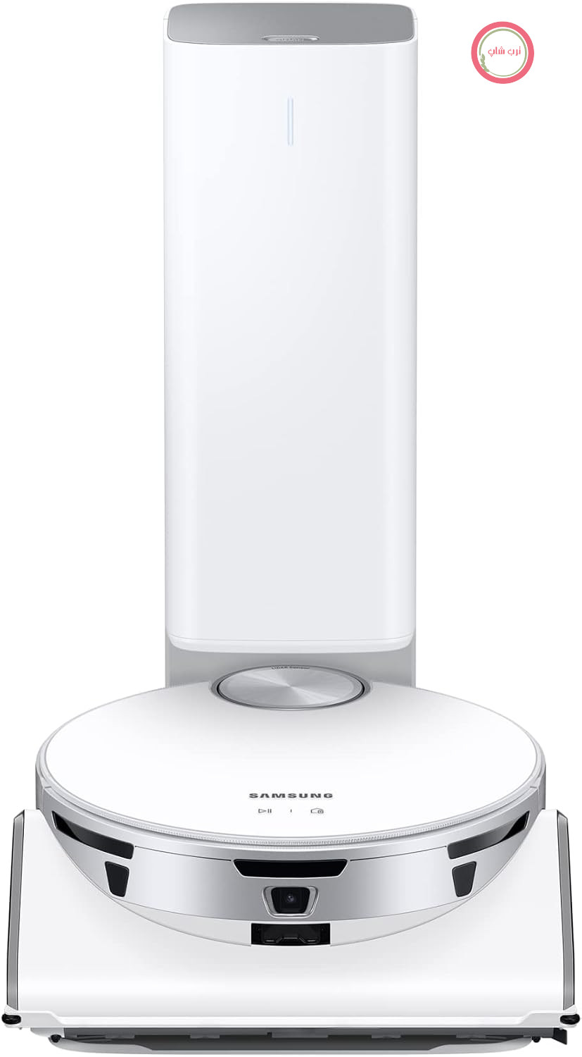 جارو رباتیک سامسونگ کره مدل Samsung Jet Bot AI+ VR50T95735W/WA، تشخیص هوشمند موانع، مکش 30 وات، همراه Clean Station