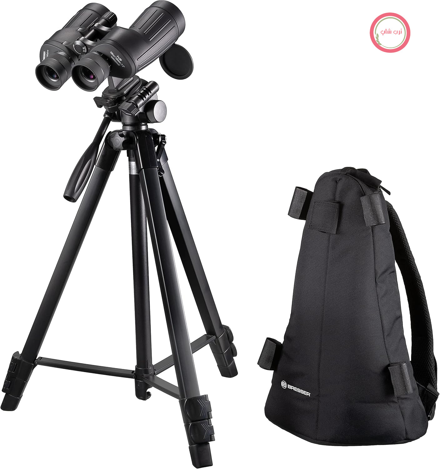 دوربین دوچشمی Bresser NightExplorer 7x50 بسیار روشن، ضد آب برای نجوم به همراه سه پایه و کوله پشتی