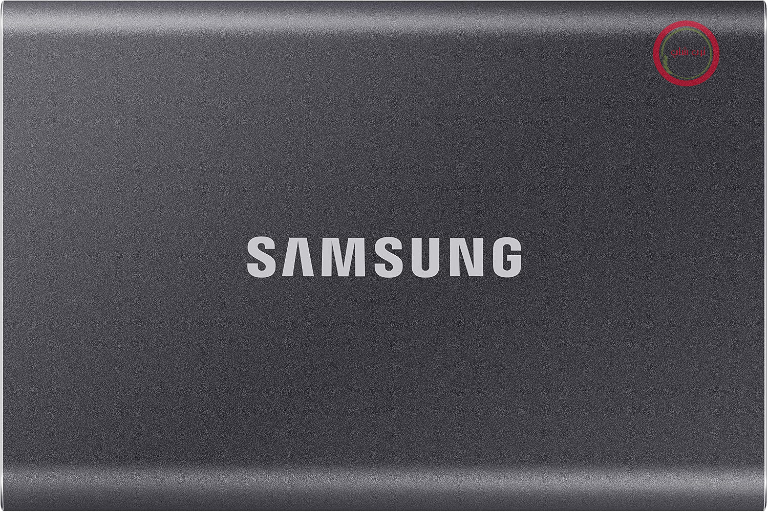 هارد SSD اکسترنال سامسونگ مدل T7، ظرفیت ۴ ترابایت، رابط USB 3.2 نسل دوم، سرعت خواندن ۱۰۵۰ مگابایت بر ثانیه، سرعت نوشتن ۱۰۰۰ مگابایت بر ثانیه، مناسب برای آیفون ۱۵ و جدیدتر، مک، کامپیوتر، گوشی هوشمند و کنسول بازی، رنگ خاکستری، مدل MU-PC4T0T/WW