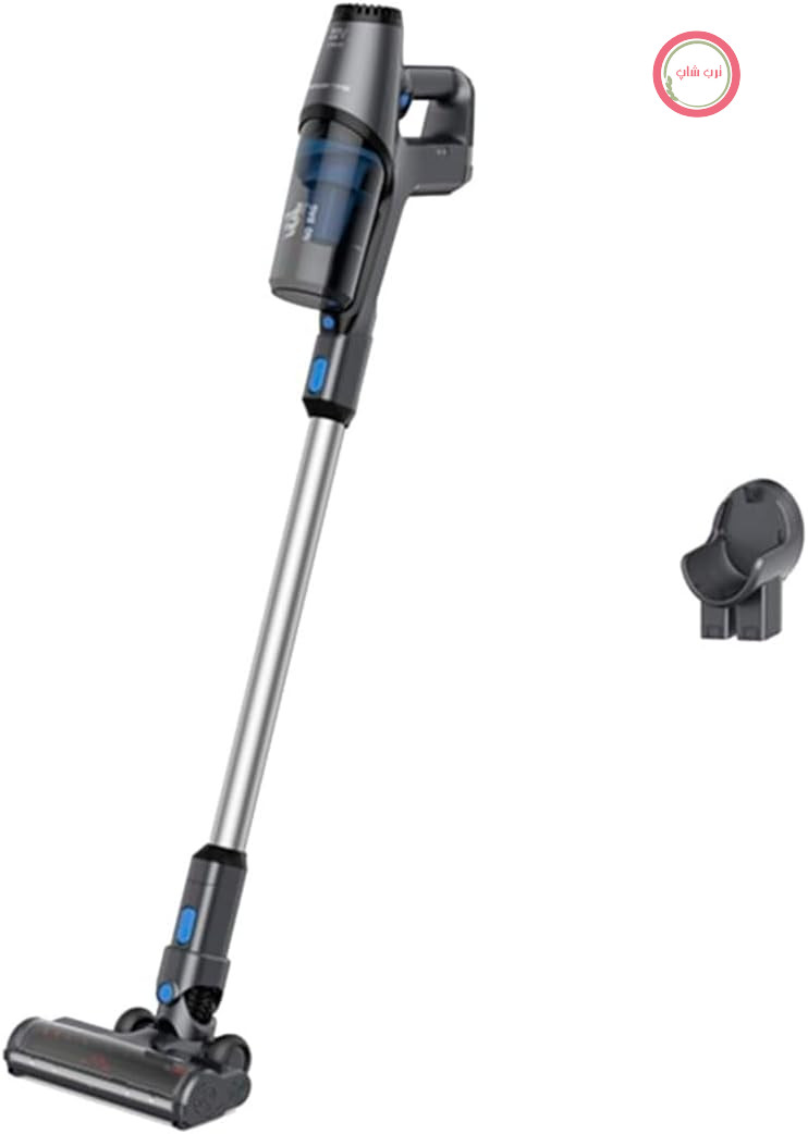 جارو شارژی روونتا آلمان بی‌سیم Rowenta X-Pert 3.60، زمان کارکرد ۴۵ دقیقه، باتری لیتیوم-یون، دسترسی آسان از کف تا سقف، سری مکش با عملکرد بالا و چراغ LED، خاکستری-آبی، RH6921