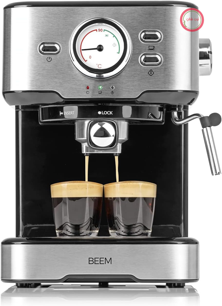 دستگاه اسپرسوساز BEEM ESPRESSO-SELECT با طراحی کلاسیک | دستگاه پورتافیلتر با فشار ۱۵ بار و کف‌ساز شیر حرفه‌ای برای قهوه‌های مخصوص شما | قهوه‌های مخصوص باریستا