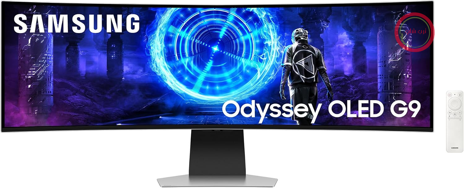 مانیتور ۴۹ اینچی سامسونگ اودیسه OLED مدل G9 G95SD، DQHD (5120 x 1440)، مانیتور مخصوص بازی، صفحه نمایش کامپیوتر، ۲۴۰ هرتز، OLED بدون تابش خیره کننده، زمان پاسخگویی ۰.۰۳ میلی ثانیه، هاب بازی، LS49DG954SUXEN