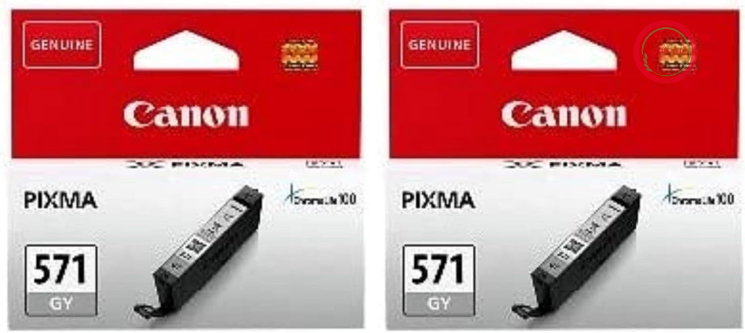 کارتریج جوهر افشان کانن مدل 0389C001 CLI-571 GY (بسته 2 عددی)
