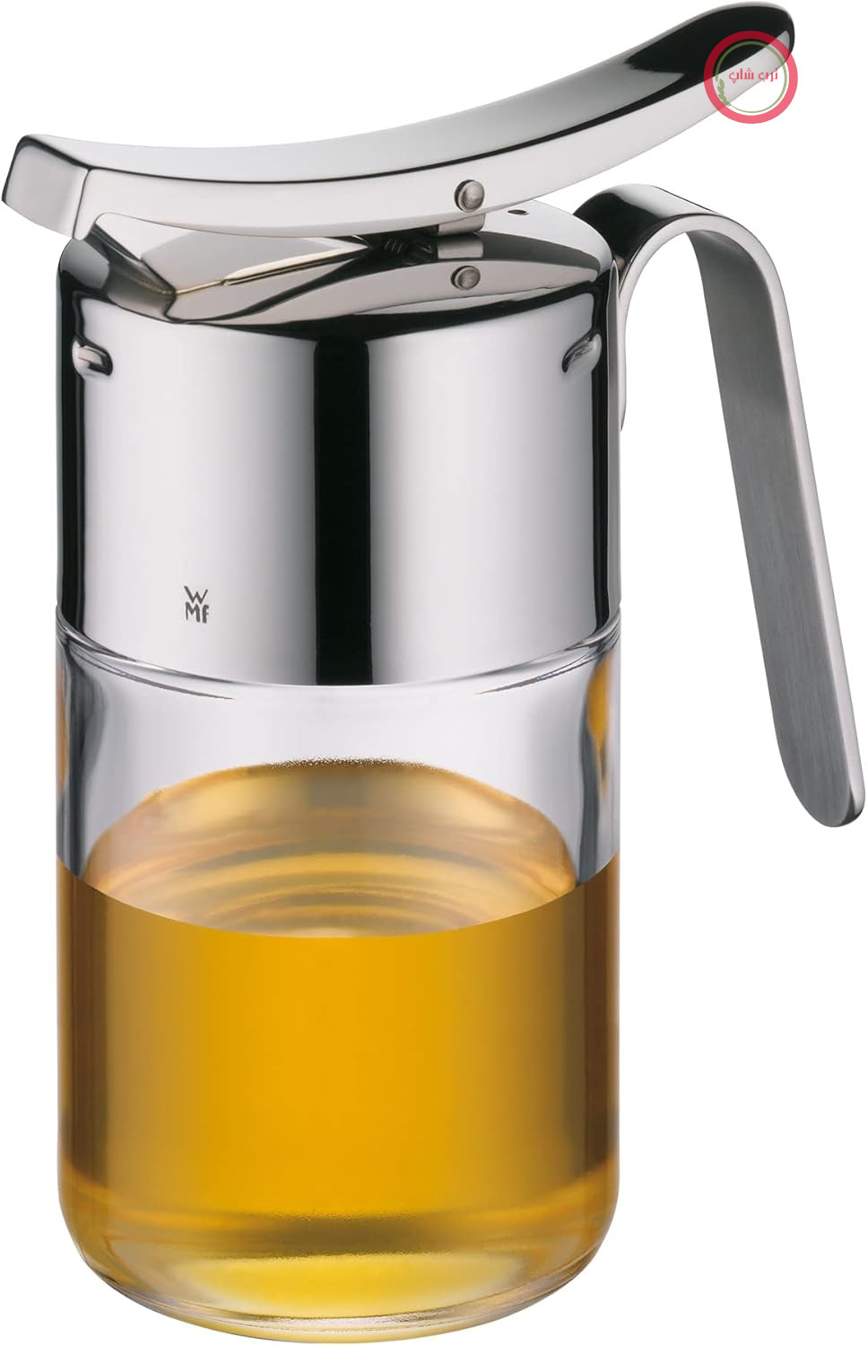 روغن عسل دان WMF Barista، شیشه‌ای، ۲۴۰ میلی‌لیتر، استیل ضد زنگ براق Cromargan®، قابل شستشو در ماشین ظرفشویی
