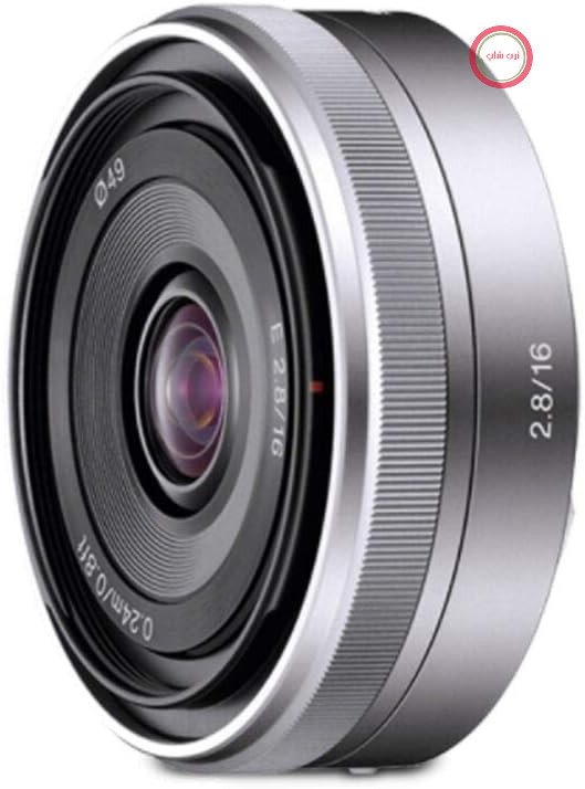 لنز فوق عریض سونی SEL-16F28 (لنز پرایم، ۱۶ میلی‌متر، F2.8، APS-C، مناسب برای دوربین‌های سری A6000، A5100، A5000 و Nex، با مانت E) نقره‌ای