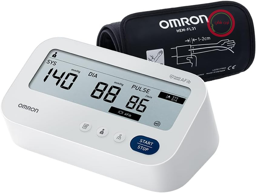 فشارسنج بازویی امرون ژاپن OMRON X3 Comfort AFib با قابلیت تشخیص فیبریلاسیون دهلیزی | فشارسنج دیجیتال دارای اعتبار بالینی، تشخیص خودکار فیبریلاسیون دهلیزی، ۲ کاربره، مناسب برای افراد دیابتی و زنان باردار