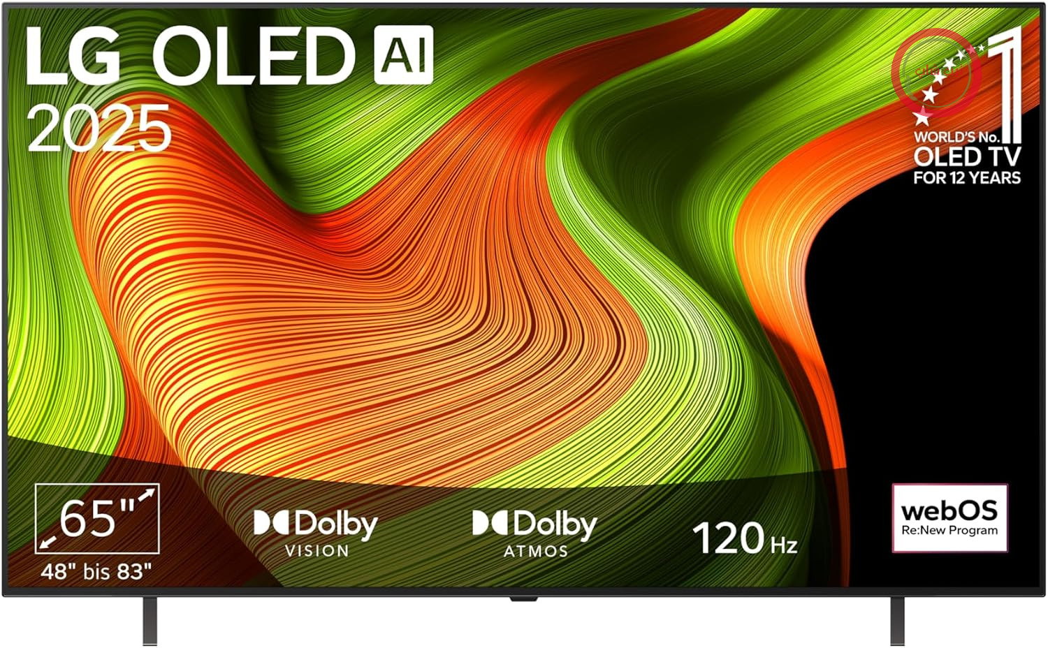 تلویزیون ۶۵ اینچ (۱۶۵ سانتی‌متر) ۴K OLED OLED AI ال‌جی مدل OLED65B59LA (پردازنده هوش مصنوعی α8 Gen2 4K، webOS