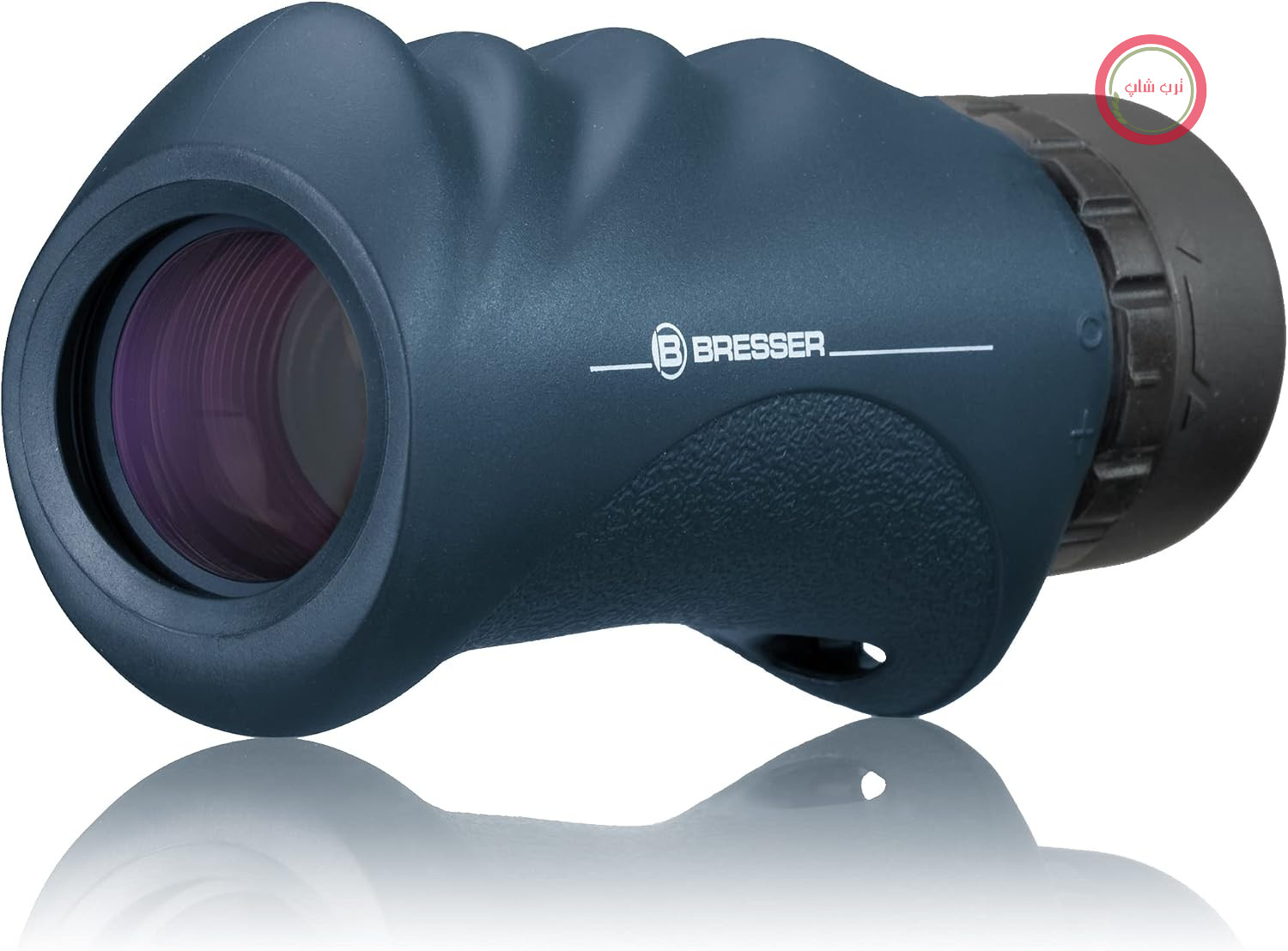 دوربین تک چشمی ضد آب Bresser Nautic 8x25 برای قایق‌رانی و ورزش‌های آبی | اپتیک BaK 4، پوشش کامل چندلایه، میدان دید 122 متر، چشمی چرخان، پر شده با نیتروژن، کیسه کمربندی