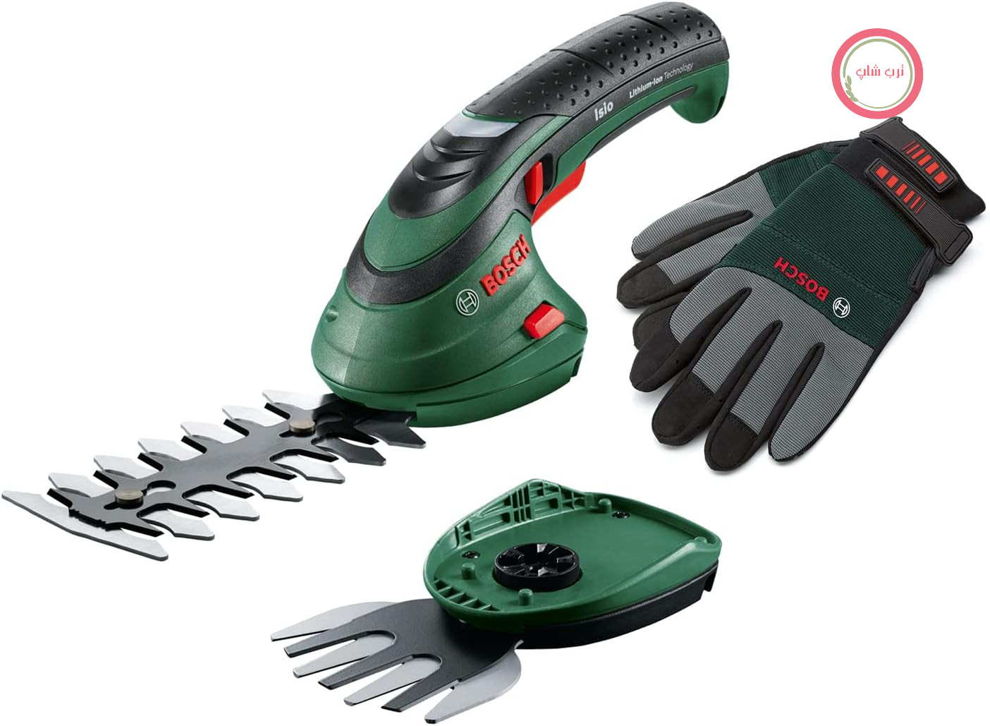علف زن شمشاد زن باغبانی بوش آلمان Bosch Isio (3.6 ولت، طول تیغه 12 سانتی متر، فاصله تیغه 8 میلی