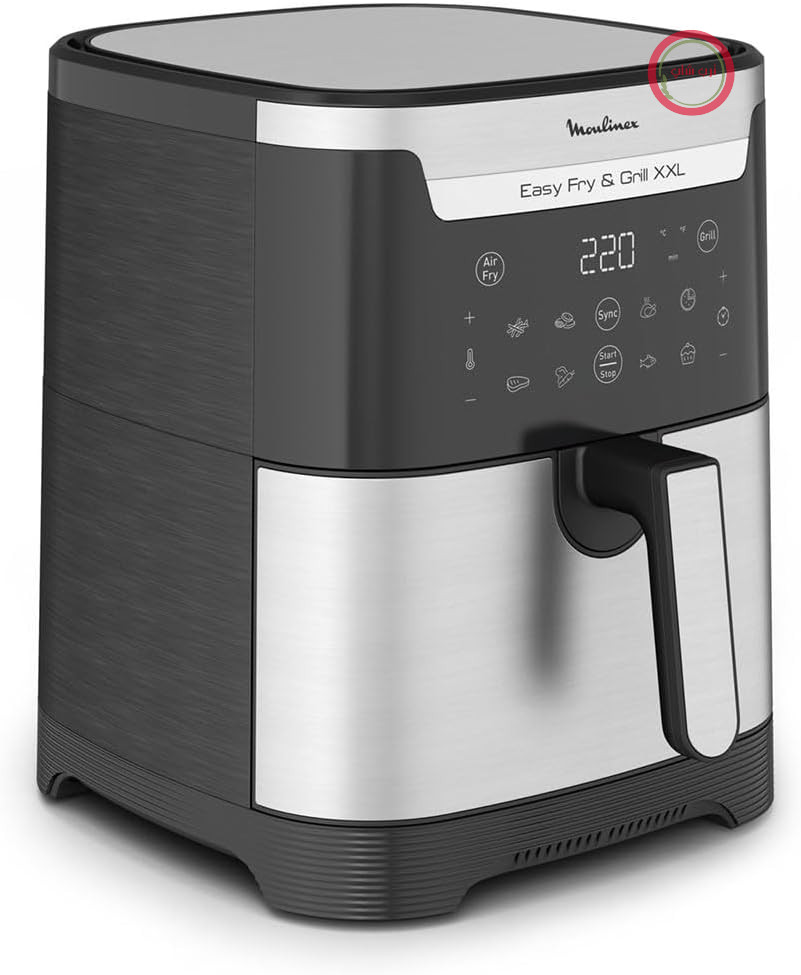 سرخ کن بدون روغن مولینکس فرانسه Moulinex مدل EZ801D15 – ظرفیت ۶.۵ لیتر، گریل، ۸ برنامه پخت