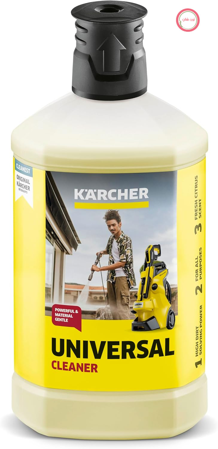 پاک کننده جهانی Kärcher RM 626، پاک کننده فعال آلودگی برای کارواش های فشار قوی، سیستم Plug 'n' Clean، آماده استفاده، 1 لیتر ماده تمیز کننده