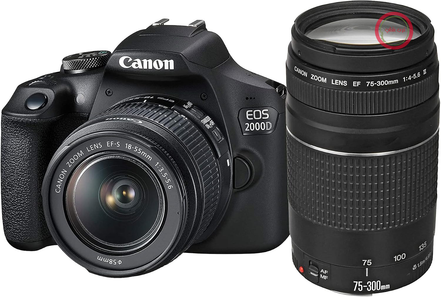 دوربین کانن ژاپن Canon EOS 2000D، عکاسی و فیلم‌برداری، 24.1 مگاپیکسل، دو لنز 18-55 و 75-300 میلی‌متر