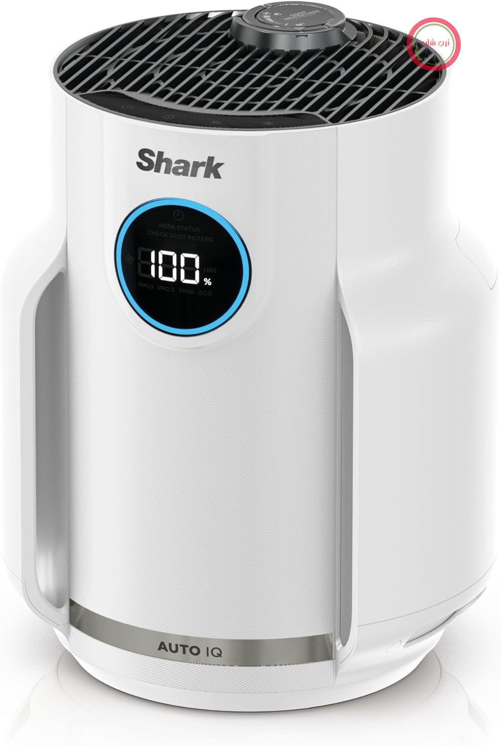 دستگاه تصفیه هوای Shark NeverChange برای افراد مبتلا به آلرژی، پوشش اتاق ۲۳ متر مربع، تا ۵ سال، فیلتر هوای خانگی جمع و جور، فیلتر HEPA، ۹۹.۹۷٪ از آلرژن‌ها را جذب می‌کند، بی‌صدا، صفحه نمایش LED، سفید HP072EUWH