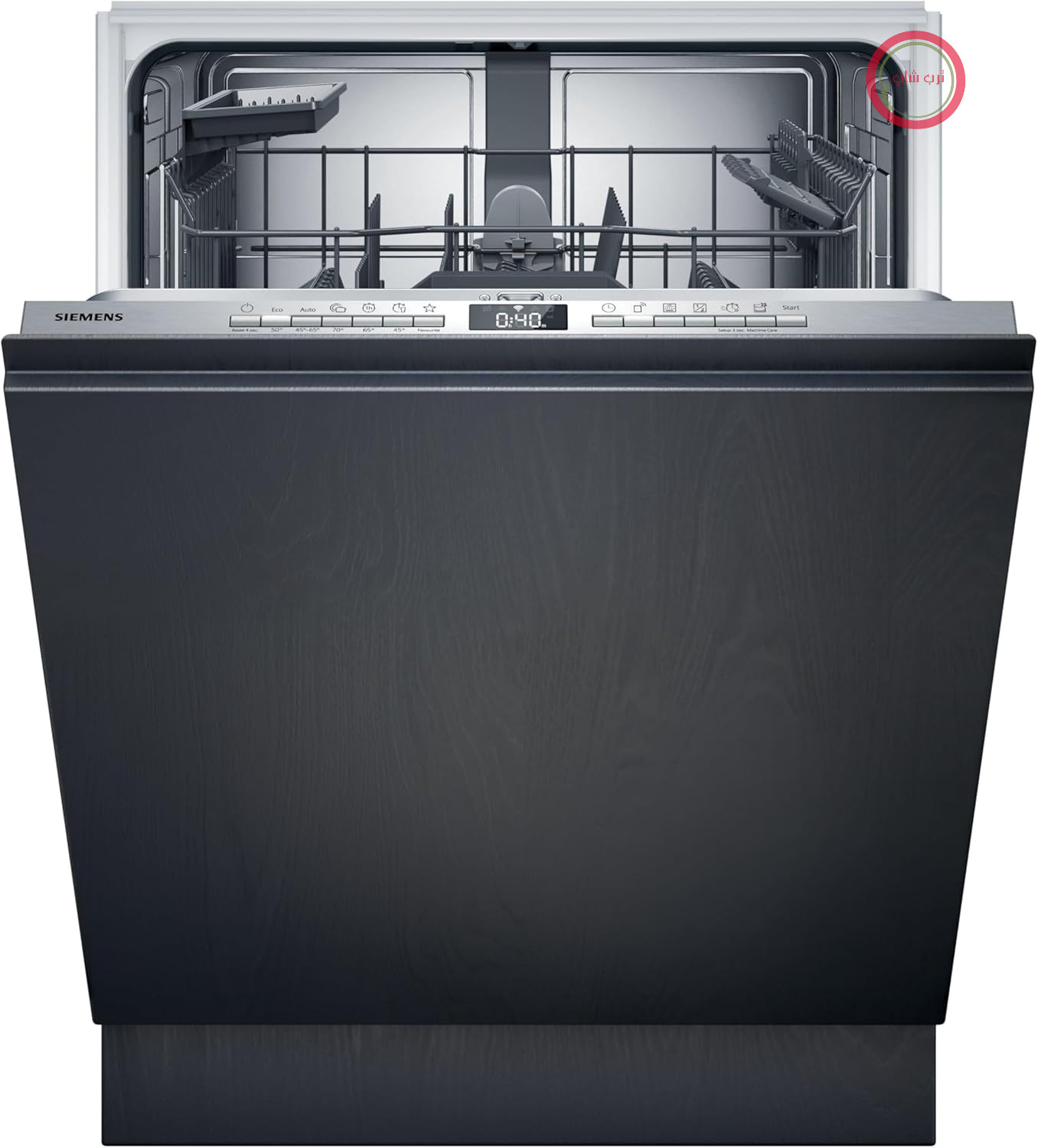 ماشین ظرفشویی یکپارچه زیمنس SN63HX14AE iQ300 با ظرفیت 60 سانتی‌متر، ساخت آلمان، سبد کارد و چنگال، varioSpeed Plus، Home Connect، aquaStop، عملکرد کارآمد و بی‌صدا، infoLight