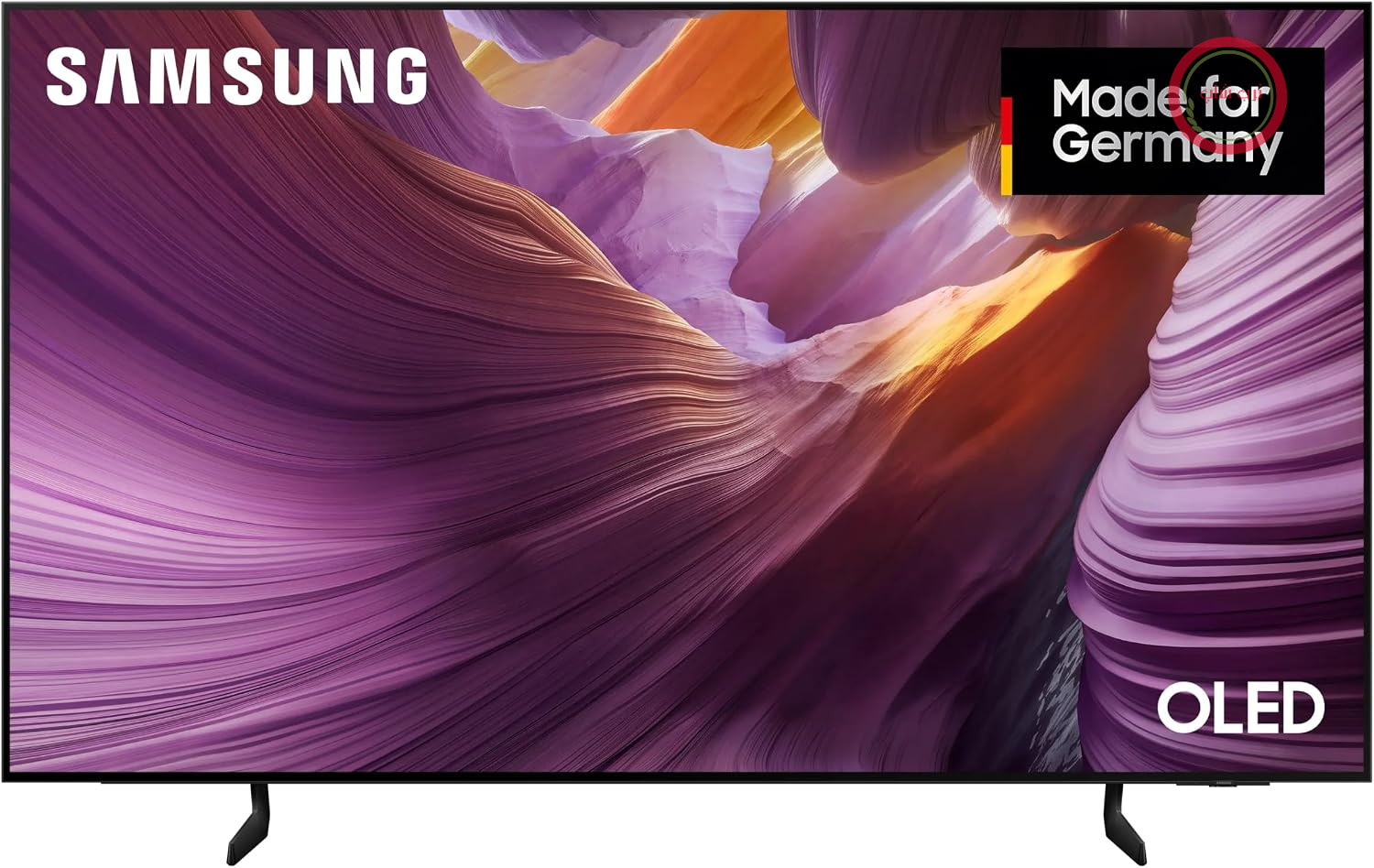 تلویزیون سامسونگ Samsung مدل OLED 4K S85F با اندازه ۶۵ اینچ (۱۶۳ سانتی‌متر) و کیفیت UHD، پردازنده NQ4 AI Gen2، قابلیت ارتقاء کیفیت تصویر به ۴K، OLED HDR، رنگ‌های تایید شده توسط Pantone، Dolby Atmos، Gaming Hub، Knox Security، تلویزیون هوشمند Samsung Vision AI