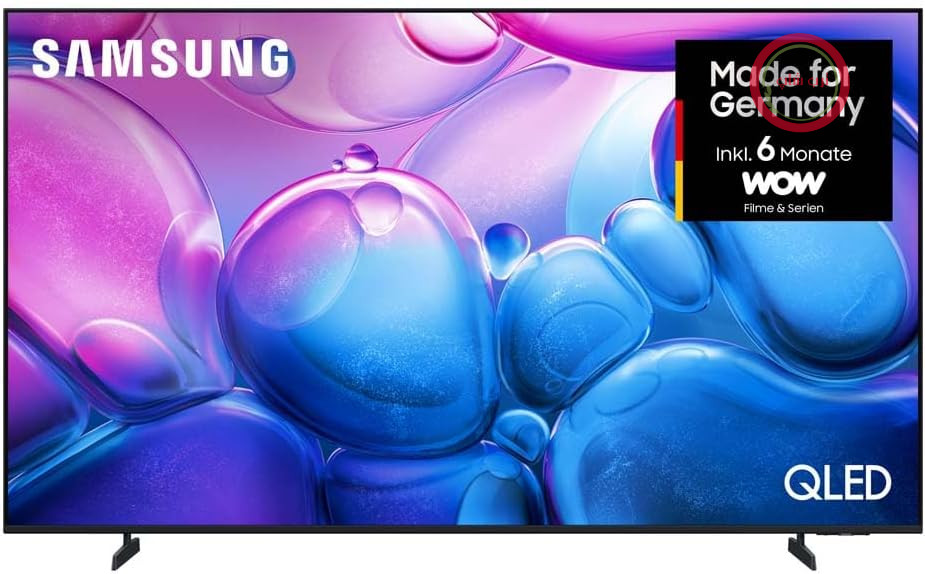 تلویزیون سامسونگ Samsung مدل QLED 4K Q6FA 55 اینچ (138 سانتی‌متر) UHD، بهینه شده برای فوتبال، HDR کوانتومی، ارتقاء کیفیت 4K، 900 کانال TV Plus، تلویزیون هوشمند، 2025