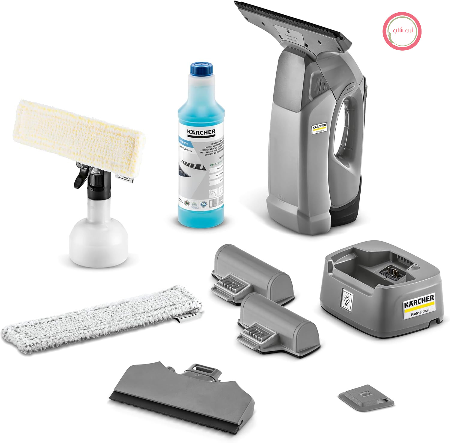 شیشه‌شوی شارژی کرشر آلمان Kärcher WVP 10 Adv، مخصوص شیشه و سطوح صاف، 35 دقیقه کارکرد