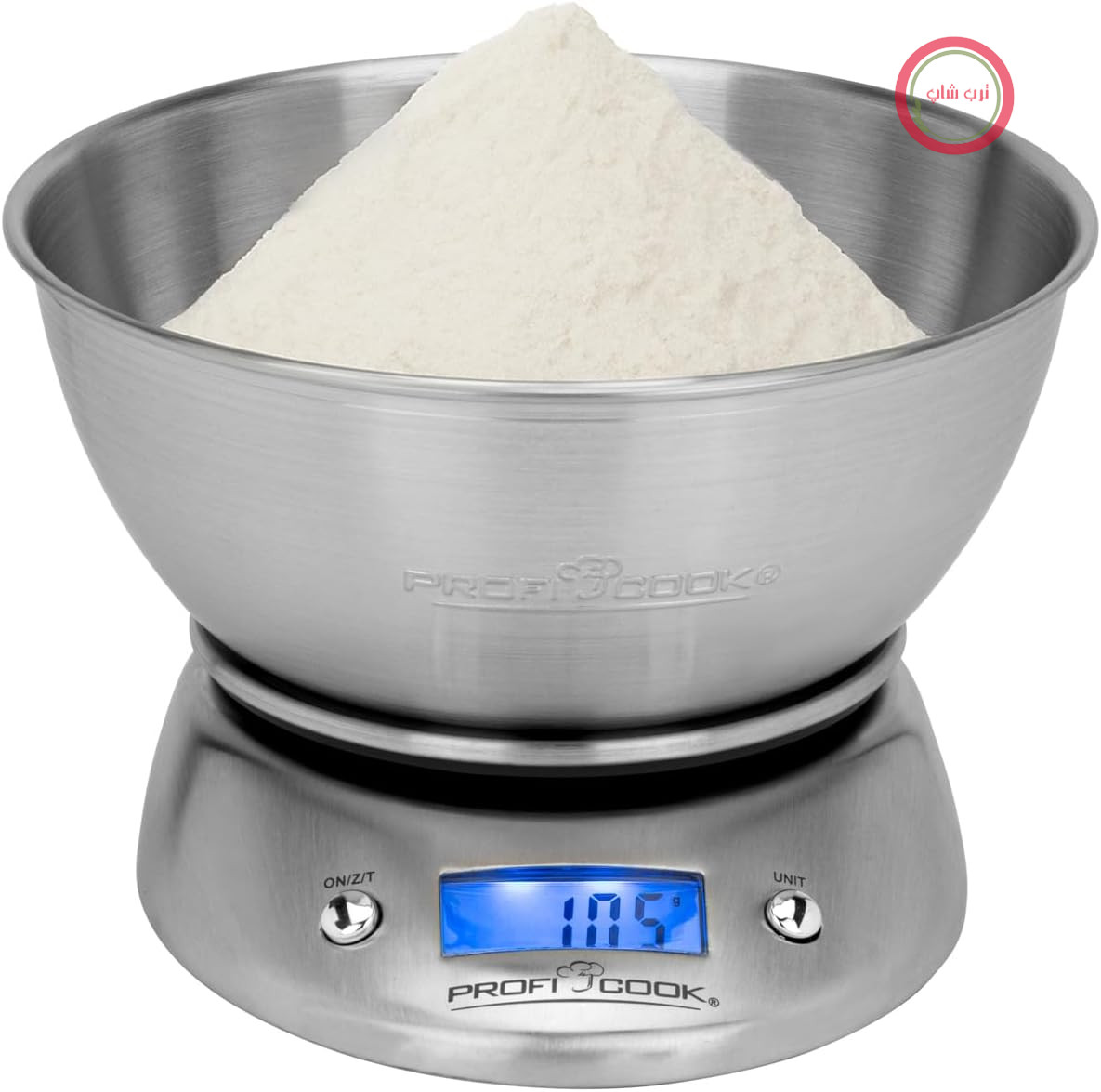 ترازوی آشپزخانه دیجیتال ProfiCook® با کاسه | قابلیت وزن کشی تا ۵۰۰۰ گرم (با گام‌های ۱ گرمی) | قابلیت وزن کشی | واحدهای اندازه‌گیری قابل تنظیم: گرم، میلی‌لیتر، پوند.اونس، اونس مایع | ترازوی آشپزخانه دیجیتال | ترازوی آشپزخانه PC KW 1040