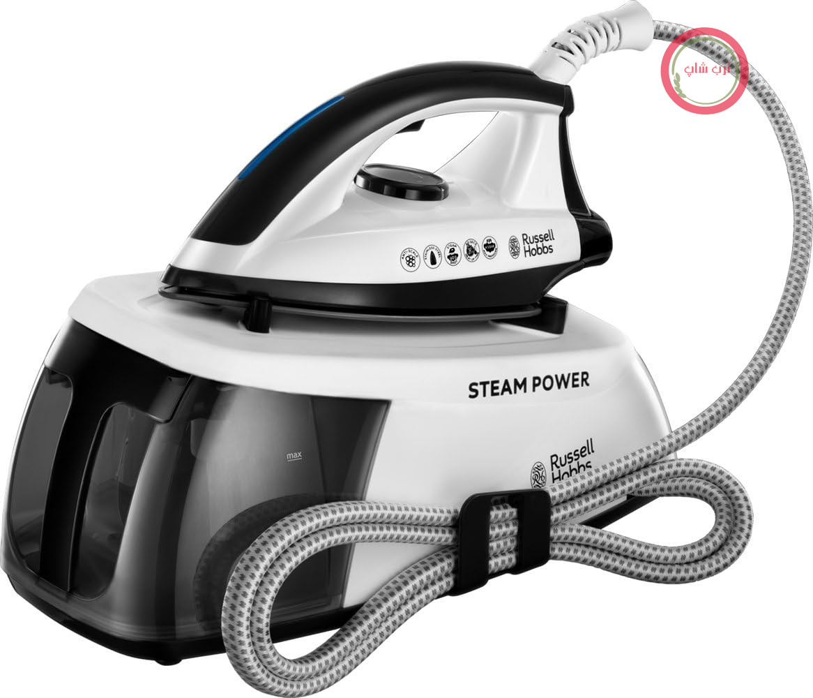 اتو بخار Russell Hobbs Steam Power (2400 وات، فشار بخار 4.5 بار، مخزن آب 1.3 لیتری قابل جدا شدن) مدل 24420-56