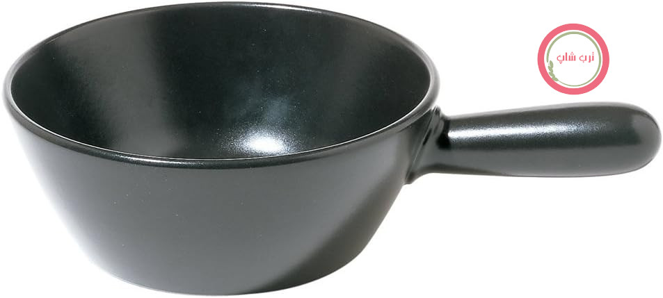 قابلمه فوندو مامی Alessi SG56/PEN B برای پنیر، سرامیکی، مشکی