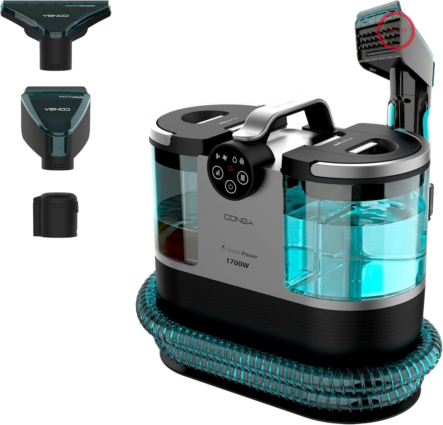 فرش شوی و مبل شوی سکوتک اسپانیا Cecotec Conga 7000 Carpet&Spot Clean Steam XXL Neo، 1700 وات، عملکرد بخار
