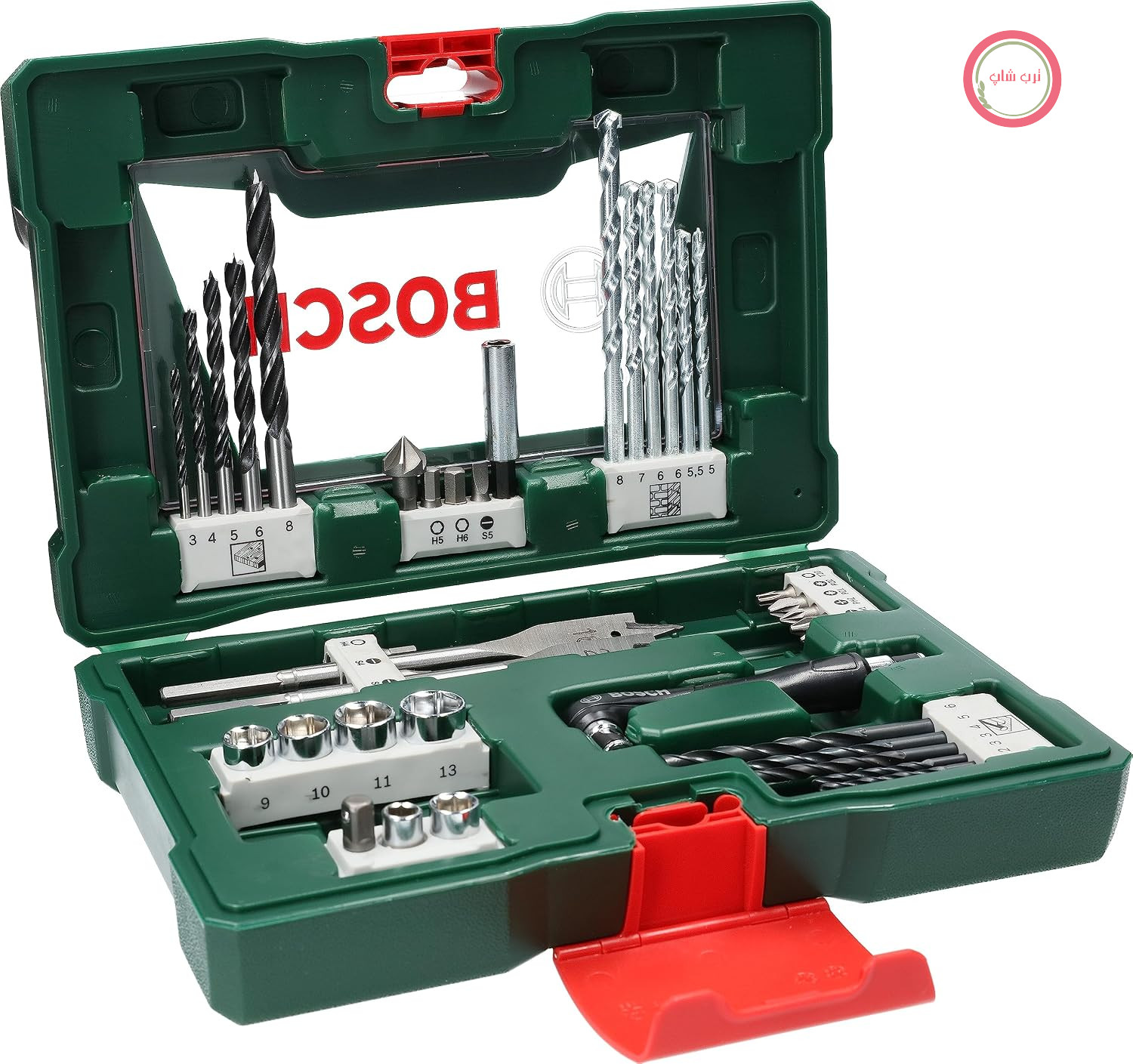 مجموعه ۴۱ عددی لوازم جانبی پیچ‌گوشتی دریل V شکل بوش Bosch مدل ۲۶۰۷۰۱۷۳۱۶ به همراه پیچ‌گوشتی