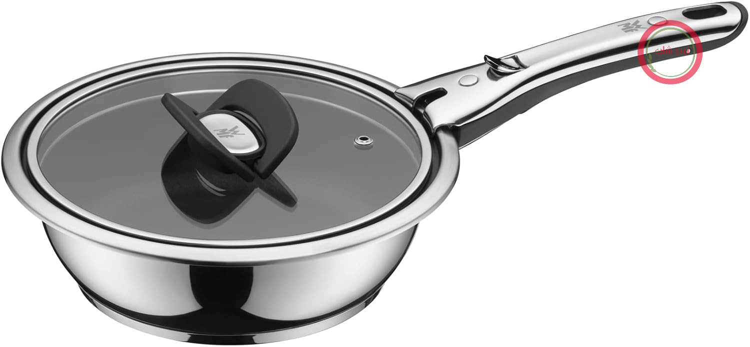 ماهیتابه القایی WMF Click&Serve، 20 سانتی‌متر، بدون دسته استیل ضد زنگ، روکش استیل ضد زنگ Cromargan