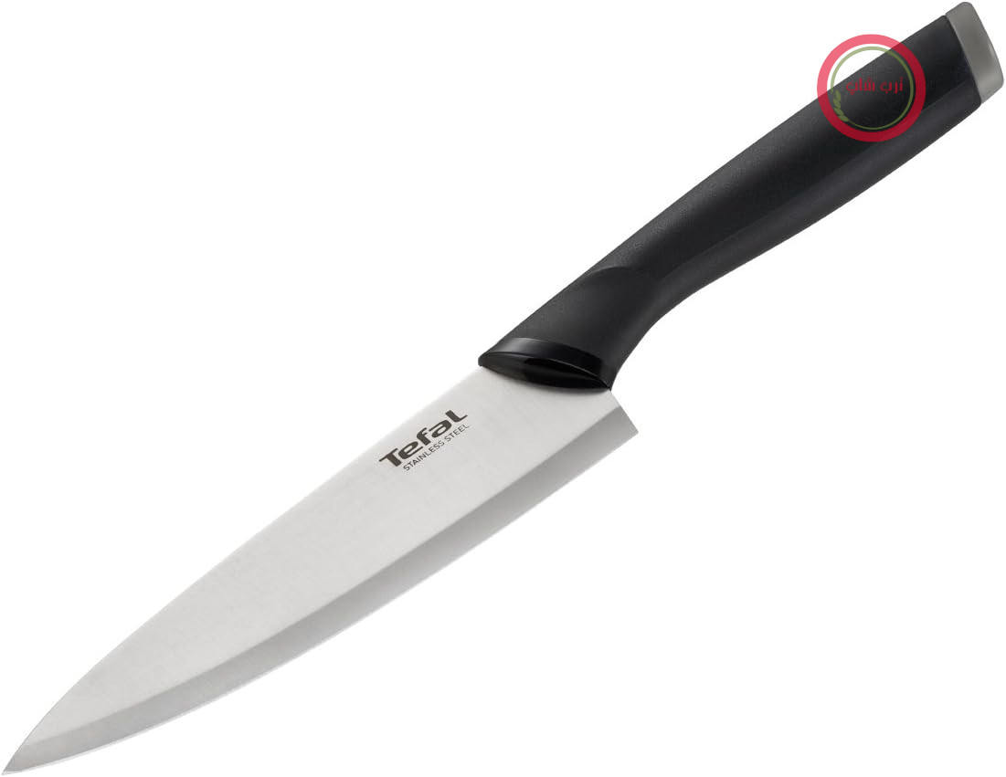 چاقو آشپزخانه تفال Tefal K2213214 Chef Comfort، استیل ضد زنگ، 5.3 سانتی‌متر مکعب، مشکی