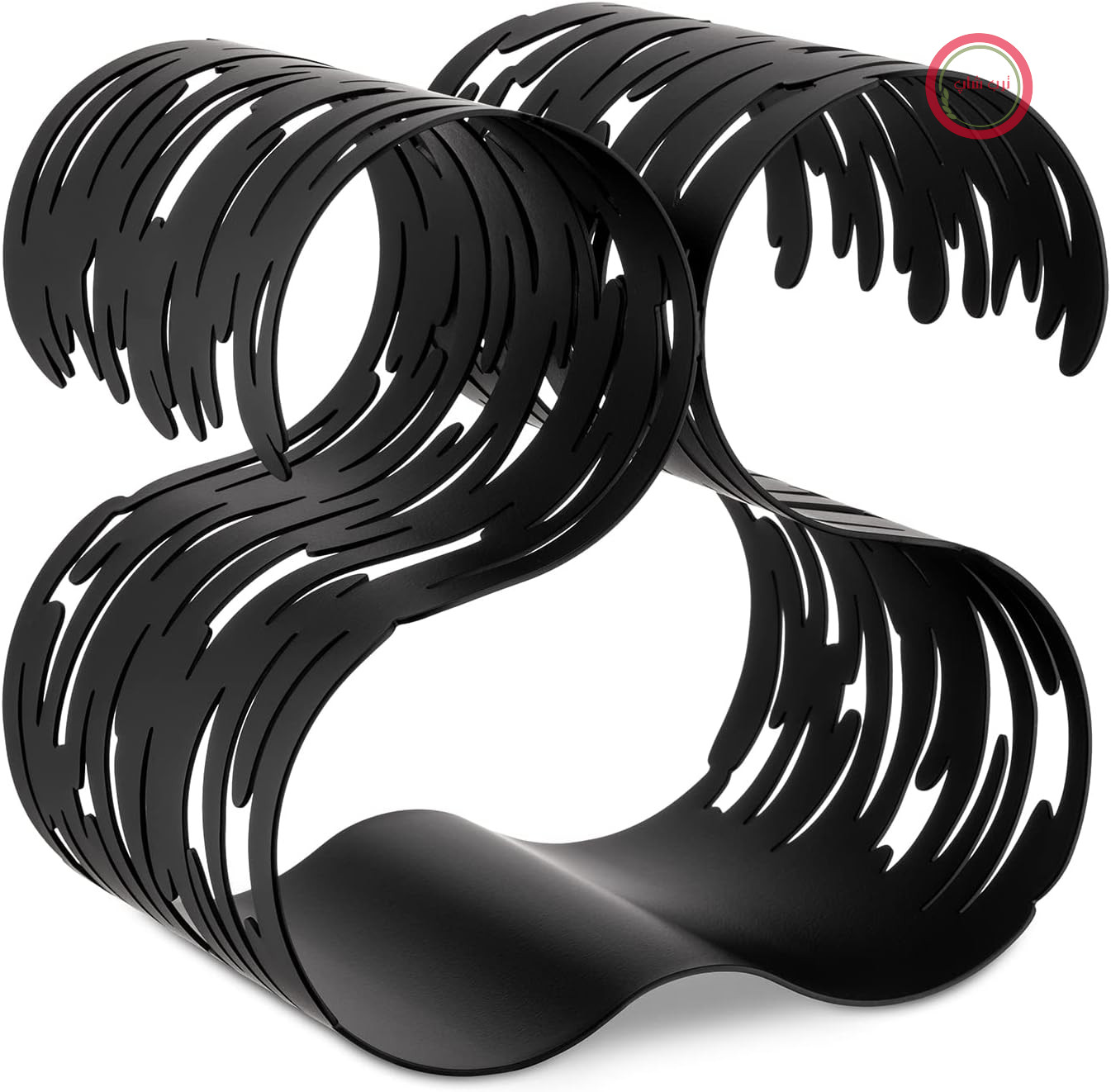 جا بطری Alessi BM03 B Barkcellar - استیل، روکش رزین اپوکسی، مشکی.