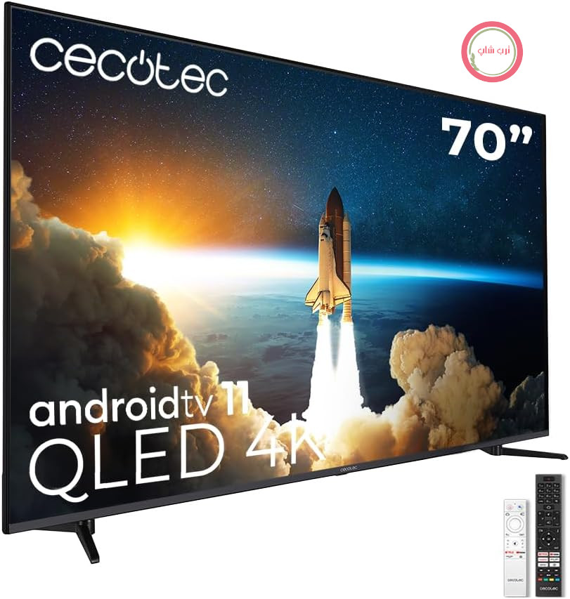 تلویزیون هوشمند 70 اینچ سکوتک اسپانیا Cecotec TV QLED سری V1+ مدل VQU11070+S. 4K UHD، اندروید 11