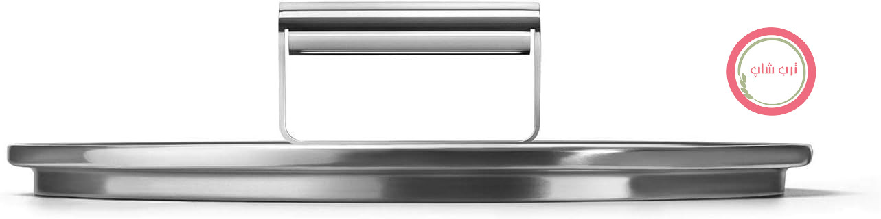 Smeg، CKFL2401، درب شیشه‌ای تخت، قطر 24 سانتی‌متر، دسته استیل ضد زنگ، دریچه بخار، سازگار با محصولات پخت و پز، 25.5 x 25.5 x 5.7 سانتی‌متر