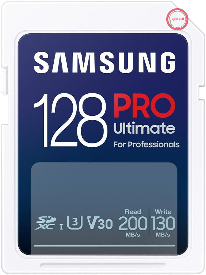 کارت حافظه سامسونگ PRO Ultimate SD، 128 گیگابایت، UHS-I U3، کیفیت Full HD و 4K UHD، سرعت خواندن 200 مگابایت بر ثانیه، سرعت نوشتن 130 مگابایت بر ثانیه، کارت حافظه برای دوربین، کامپیوتر، پهپاد یا اکشن کم، MB-SY128S/WW