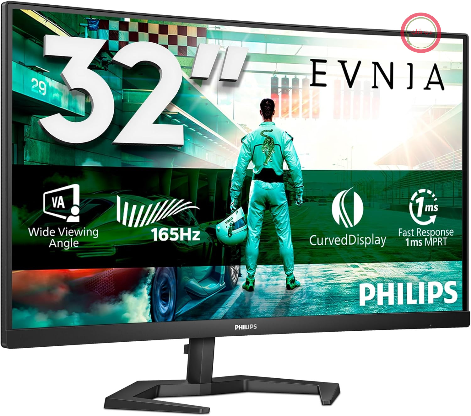 مانیتور بازی منحنی ۲۷ اینچی Philips Evnia 27M1C3200VL از برند Zoll با کیفیت Full HD، زمان پاسخ ۱ میلی‌ثانیه، نرخ نوسازی ۱۶۵ هرتز، فناوری FreeSync Premium (رزولوشن ۱۹۲۰x۱۰۸۰، پورت DisplayPort، HDMI)