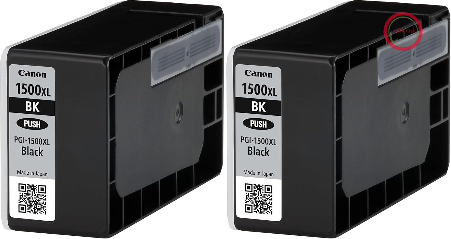 کارتریج جوهر مشکی کانن PGI-1500 XL - 34.7 میلی لیتر اورجینال برای چاپگرهای MAXIFY (بسته 2 عددی)