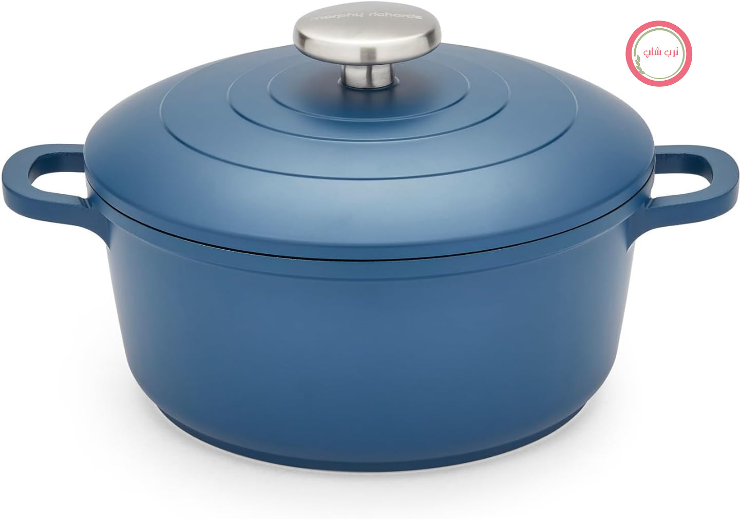 قابلمه آلومینیومی ریخته‌گری شده مورفی ریچاردز انگلستان Morphy Richards مدل 851001، 20 سانتی‌متر، پوشش نچسب، طراحی سبک، مناسب برای فر، خودسوزی، مناسب برای همه اجاق گازها، آبی